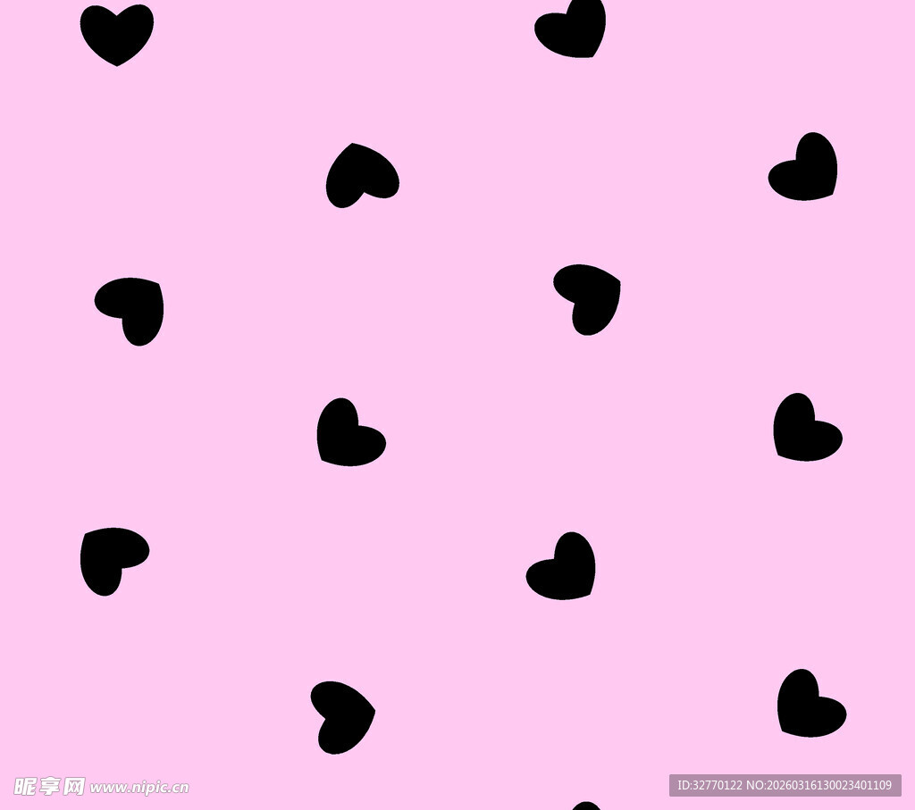 粉色背景上的心形图案
