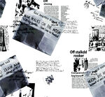 复古报纸拼贴艺术画面