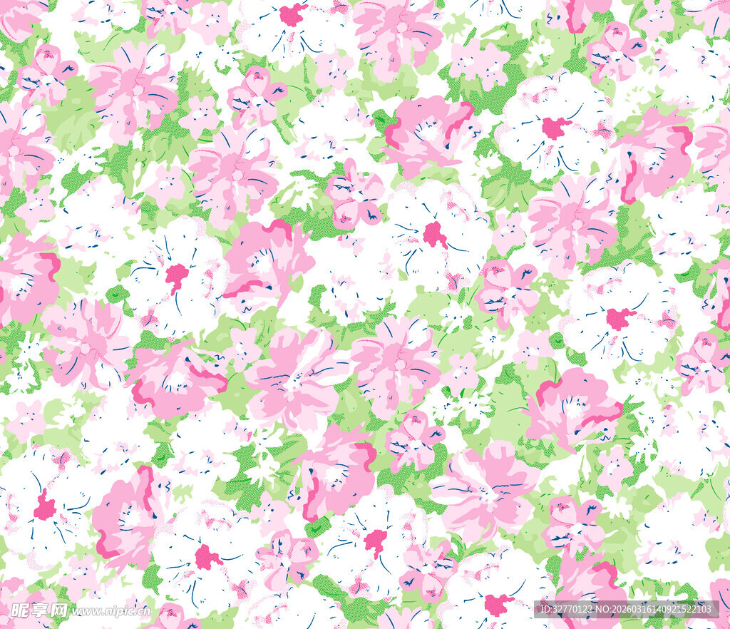 粉色花卉图案背景