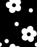 黑白花朵图案背景