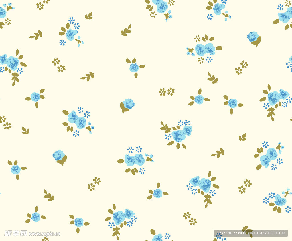 小碎花 数码印花