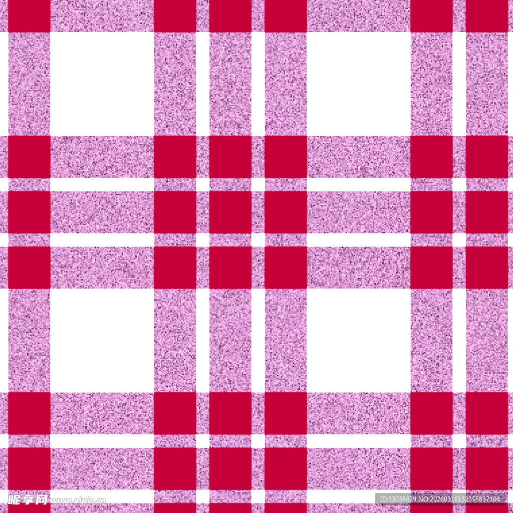 红白格子图案纹理