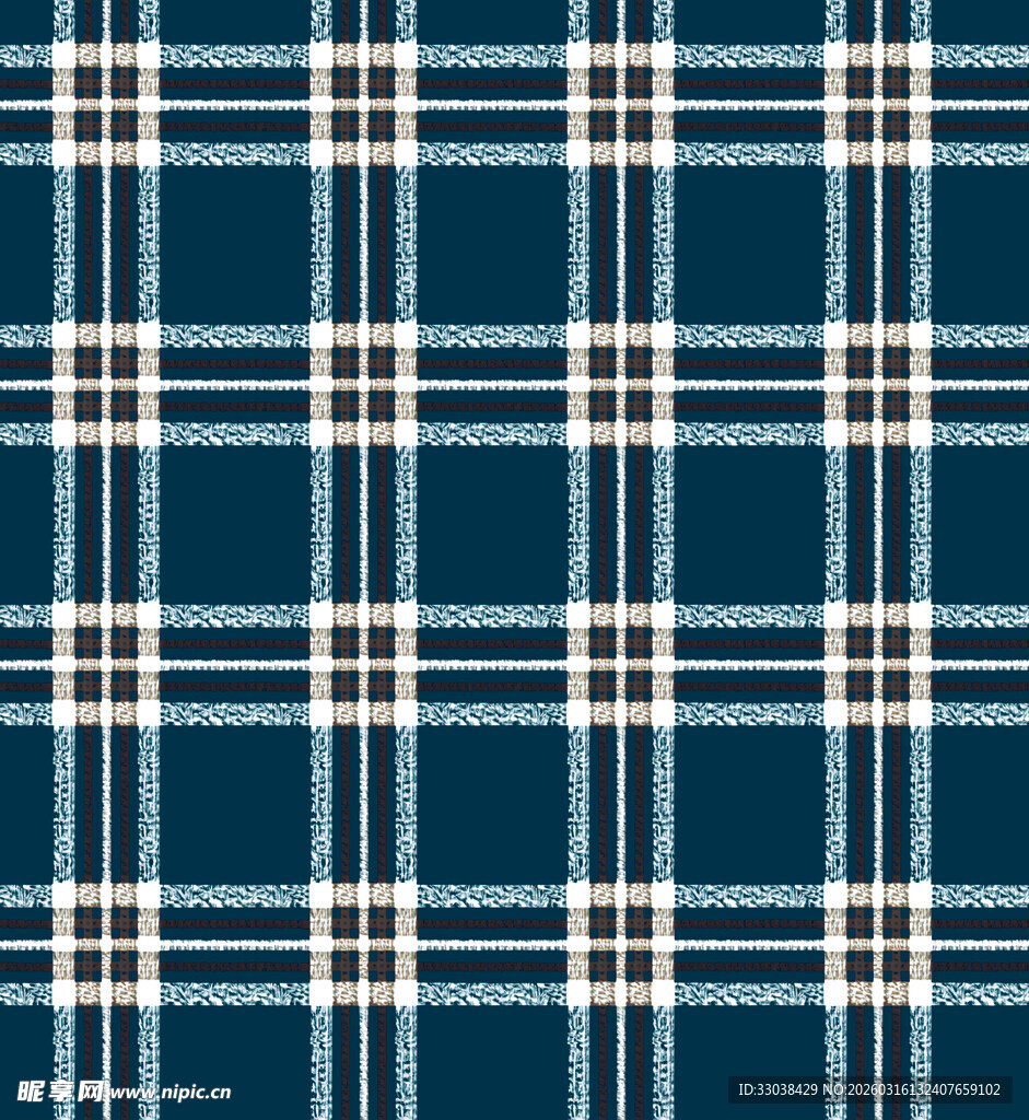 蓝白格纹图案背景