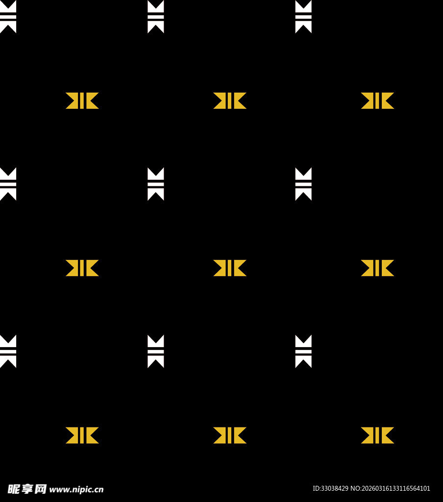 黑色背景几何图案装饰元素