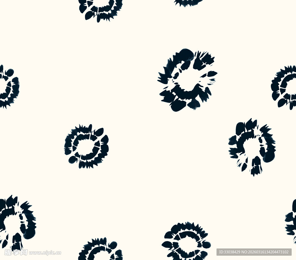 蓝白抽象圆形图案纹理