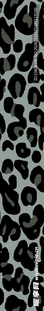 黑色豹纹纹理图案