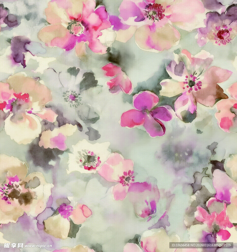 花卉图案背景图