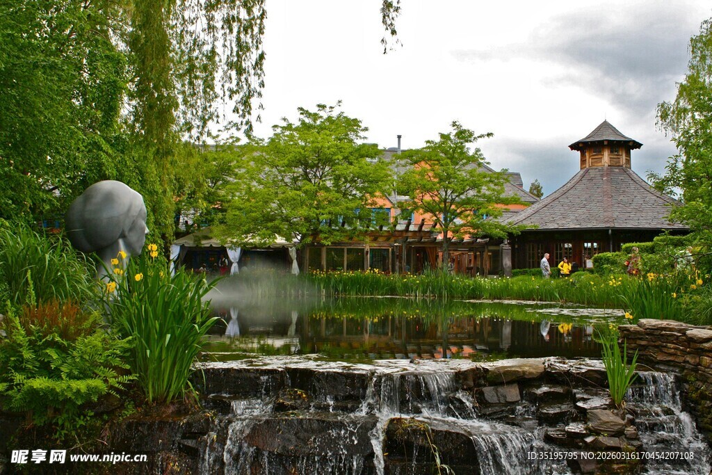 园林水景中的美丽景致