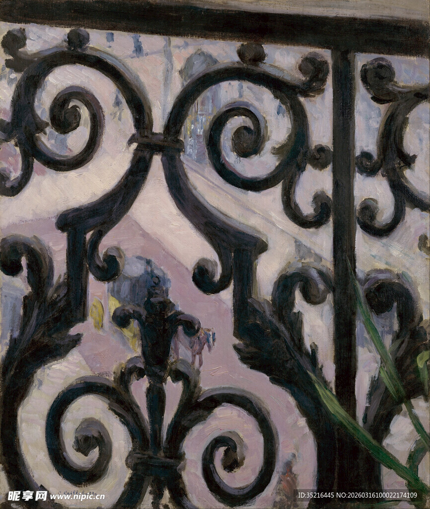 精美铁艺花纹装饰细节