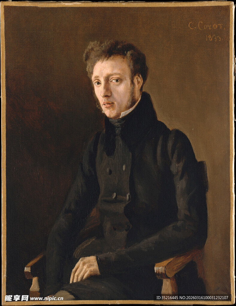 男士古典肖像画