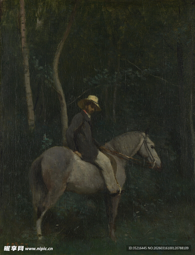 林中骑马者