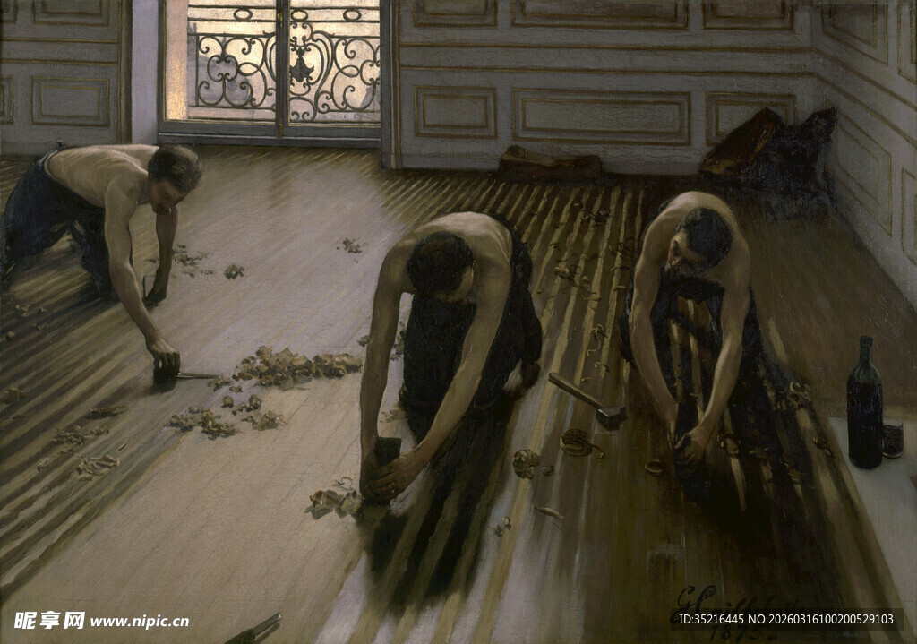 室内装修现场工人忙碌施工