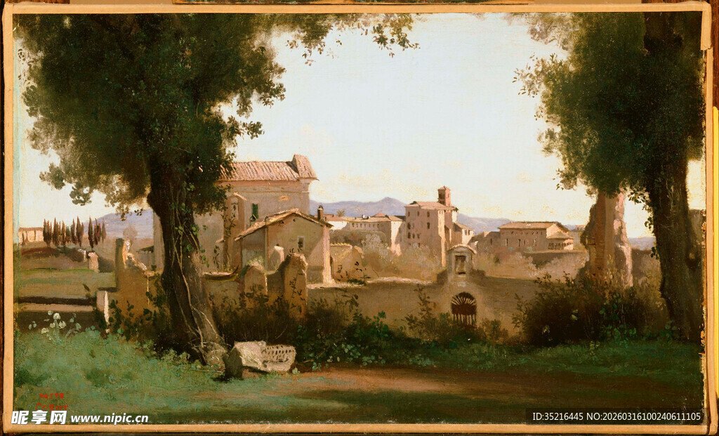 乡村静谧风景图