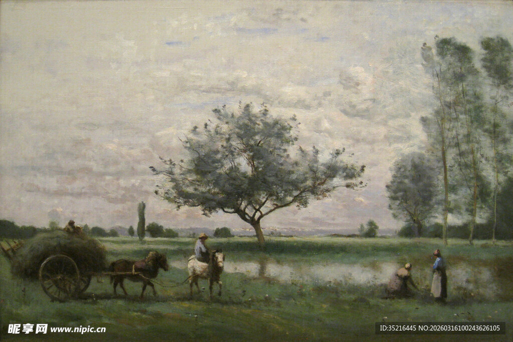 乡村田园牧场景色图