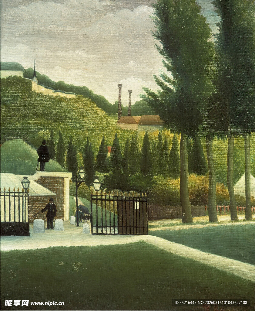 宁静优雅的庭院景致