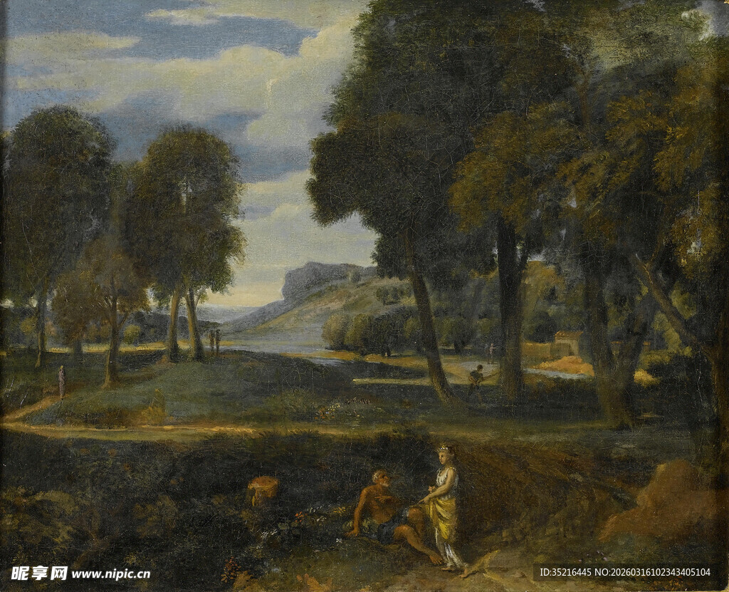 田园风光中的人物与景致