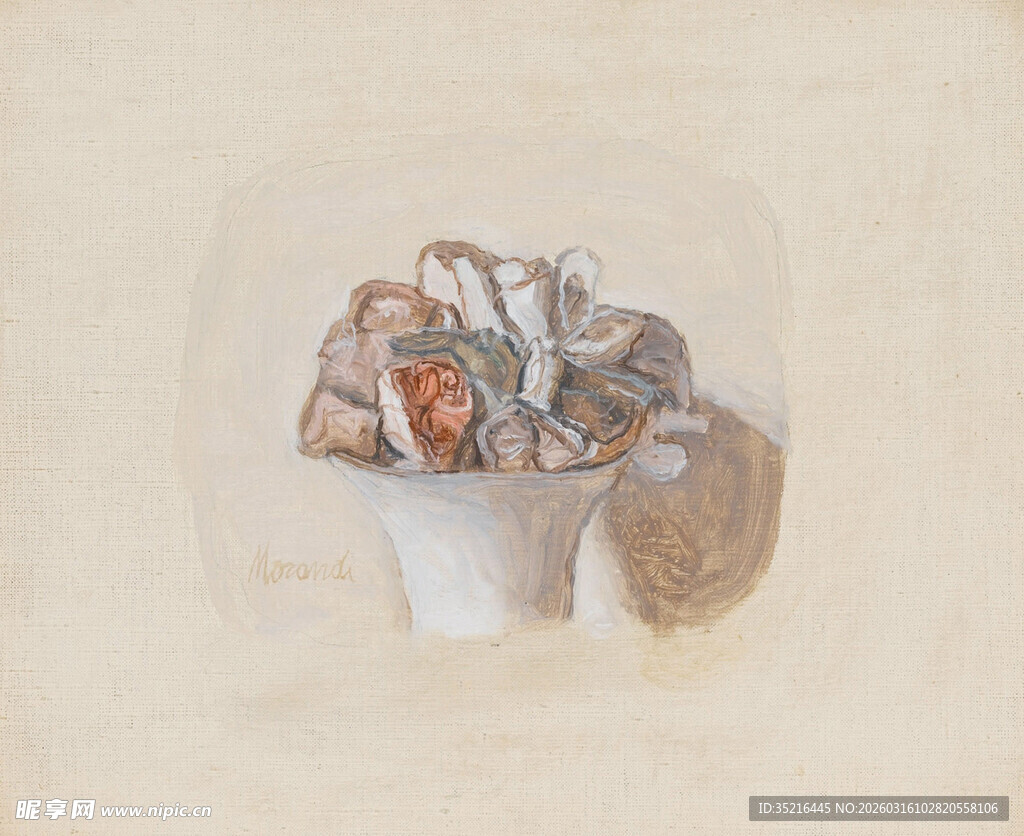 静物罐头绘画作品