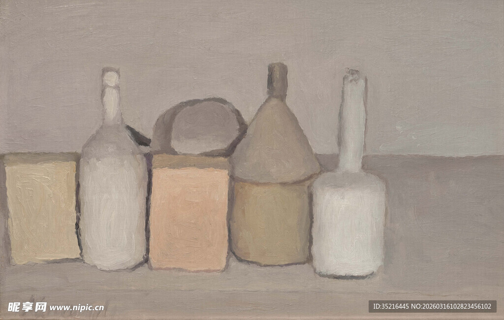 素色陶瓷瓶罐静物组合