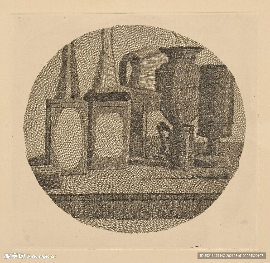 复古场景中的人物与器物