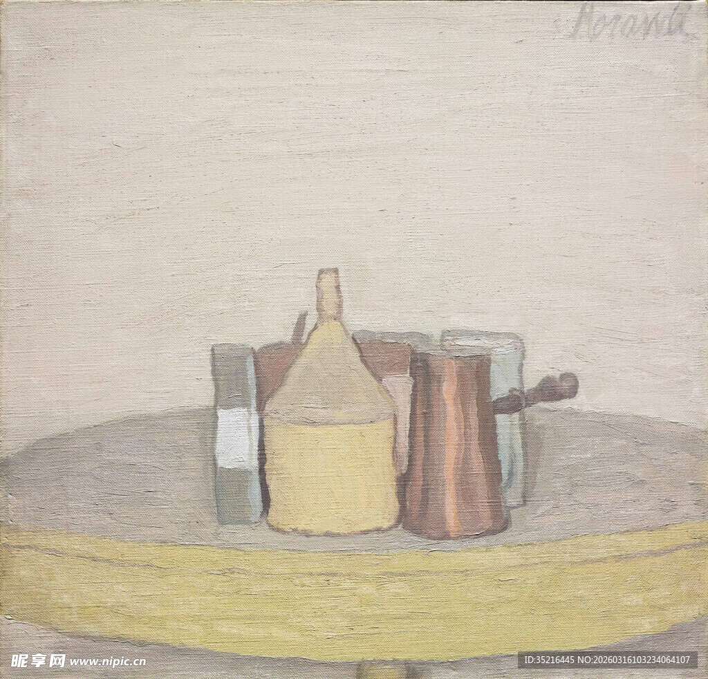 静物桌上的瓶罐组合