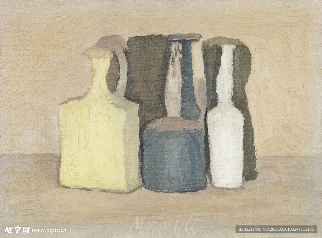 静物瓶罐绘画作品展示