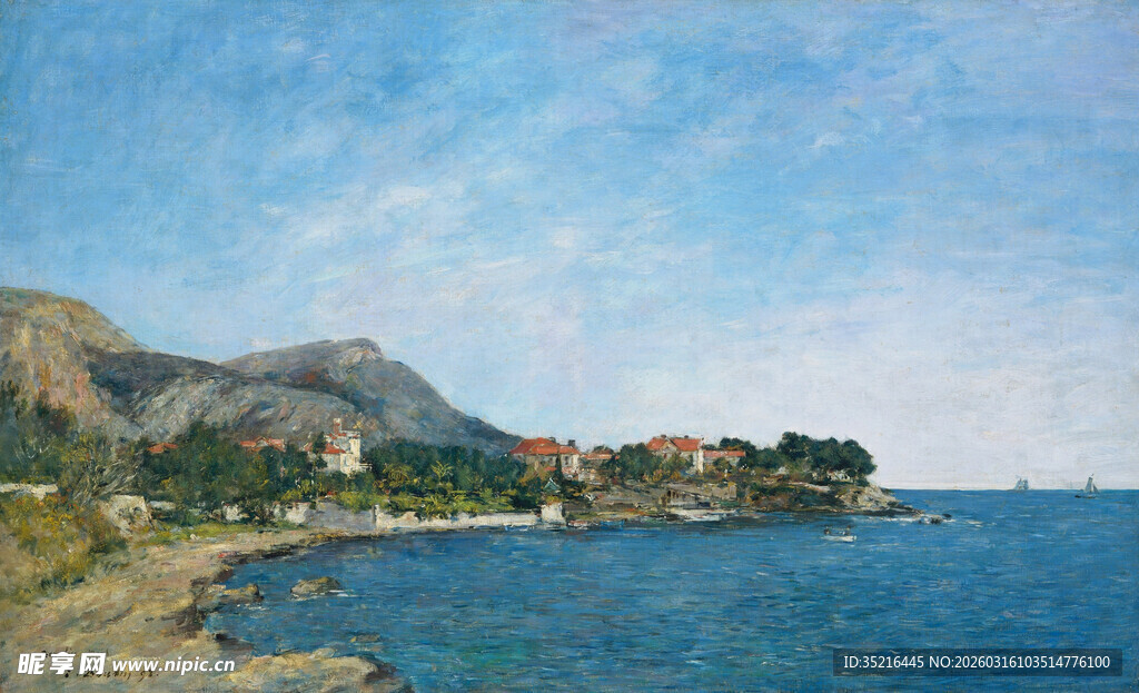 海边风景油画