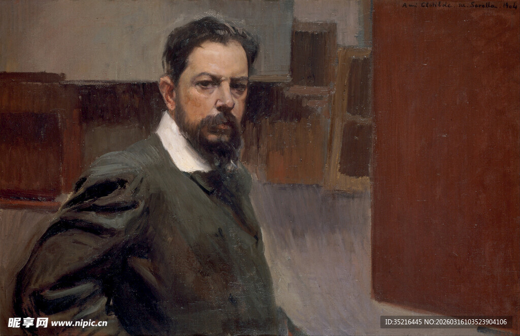 身着古装的男子肖像