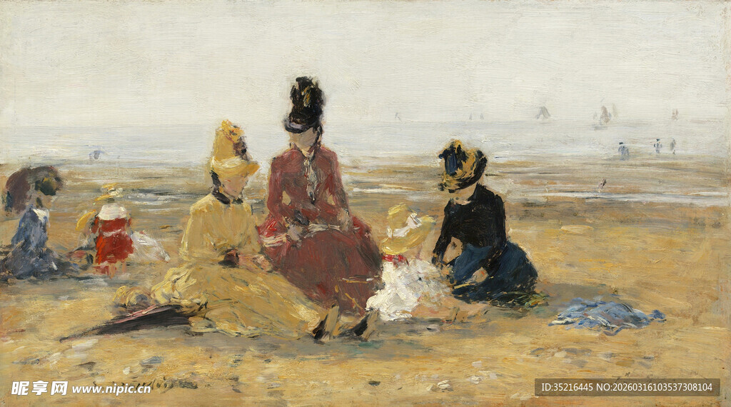 户外野餐的优雅女士们