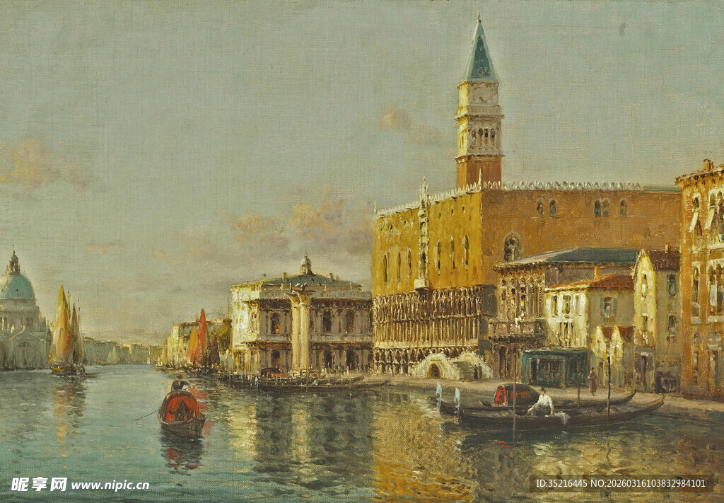 威尼斯河畔风景