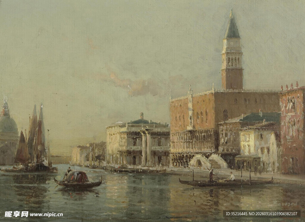 威尼斯河畔风景