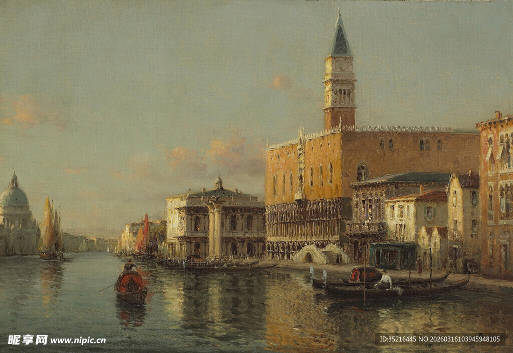 威尼斯河畔风景如画