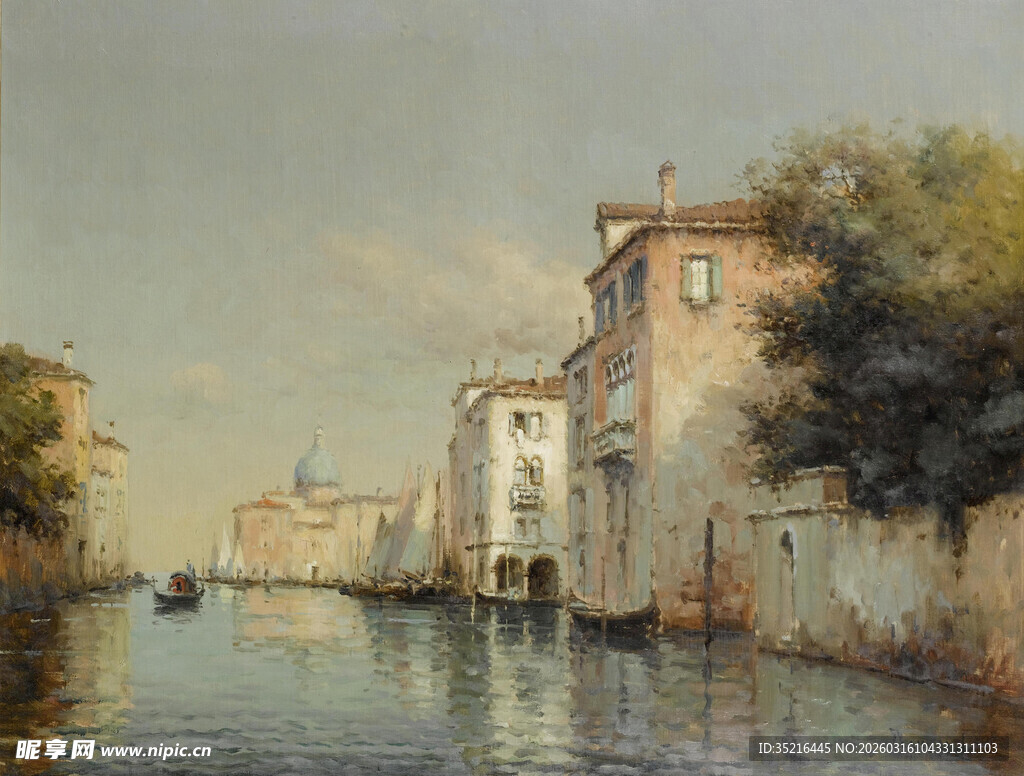 威尼斯河畔风景