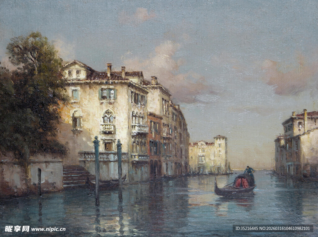 威尼斯水城河畔风景
