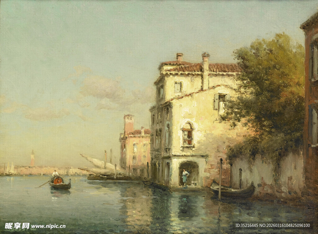 威尼斯河畔风景