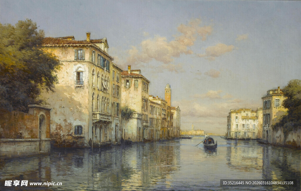 威尼斯河畔的美丽景致