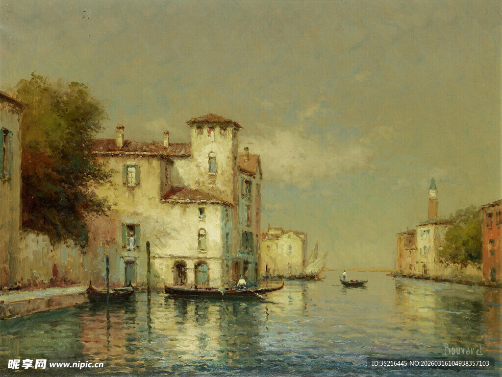 威尼斯河畔风景