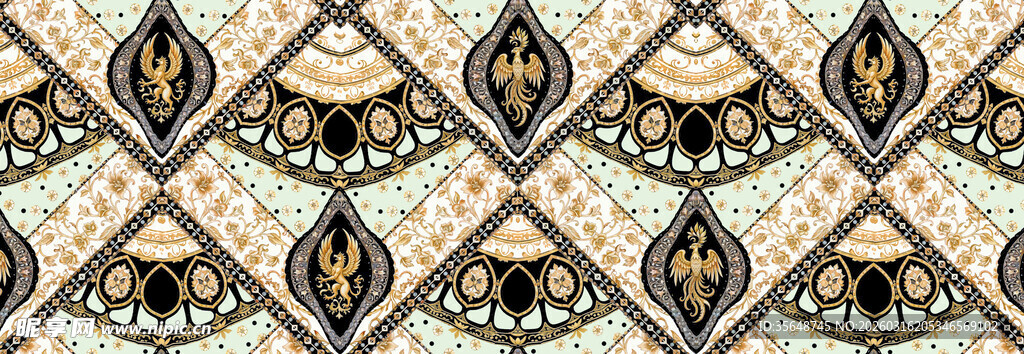 复古几何花纹图案设计