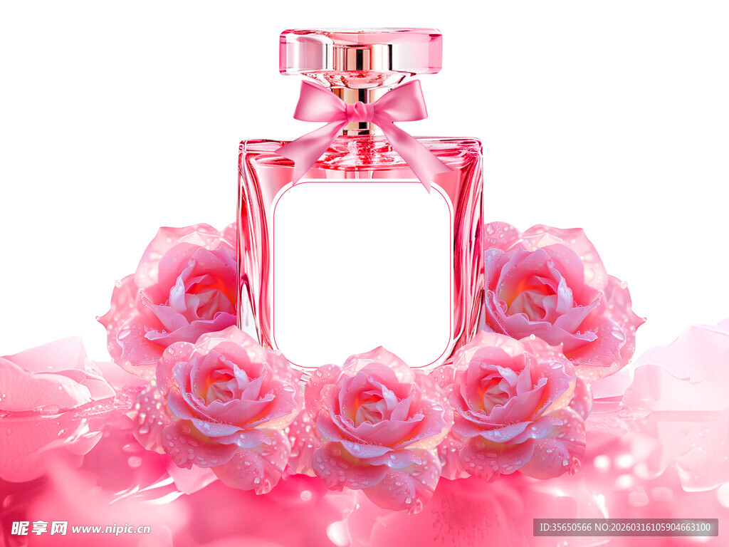浪漫玫瑰香水精美展示