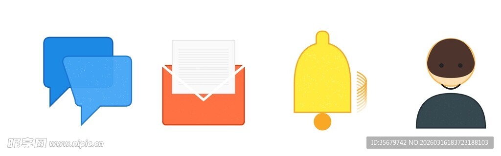 社交沟通相关图标集合