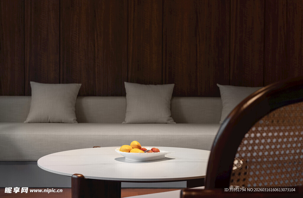 简约客厅沙发茶几场景