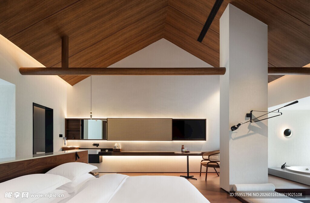 简约现代风的温馨卧室空间