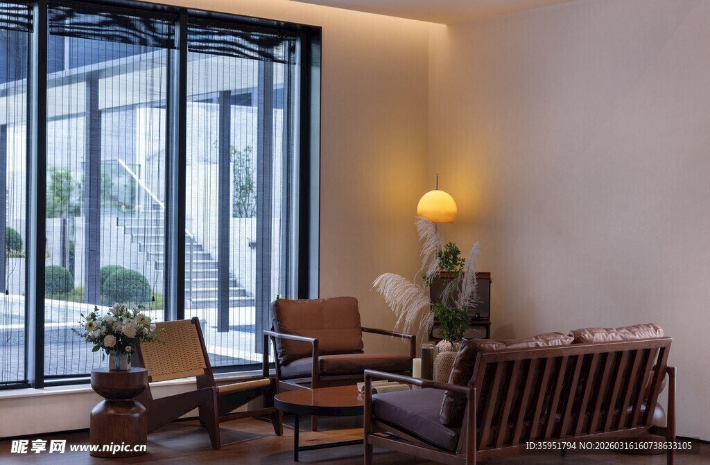 现代简约风室内休闲角落