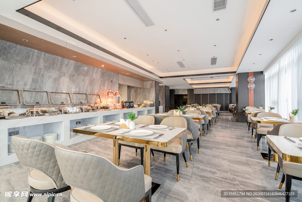现代风格餐厅室内优雅场景