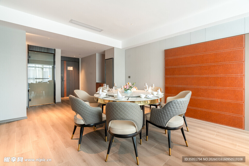 现代简约风格餐厅室内景
