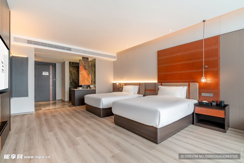 现代风格豪华双人酒店客房