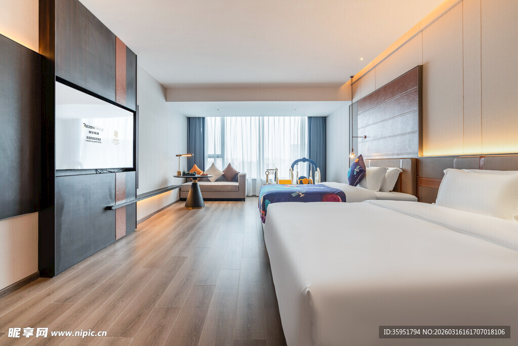 现代简约风格舒适酒店客房