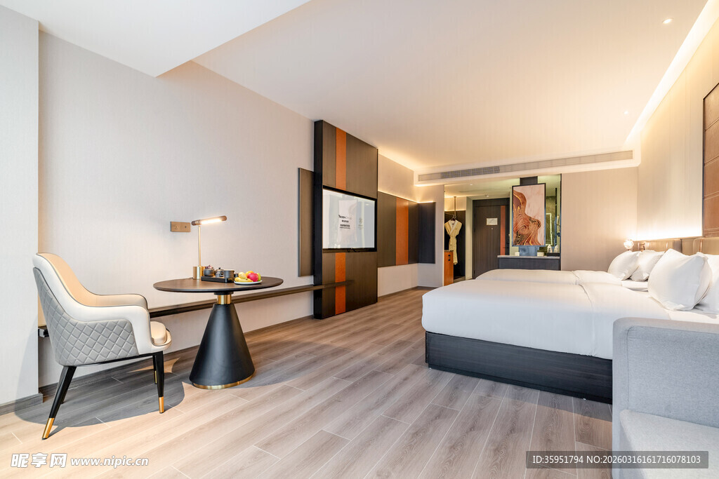 现代简约风格酒店客房
