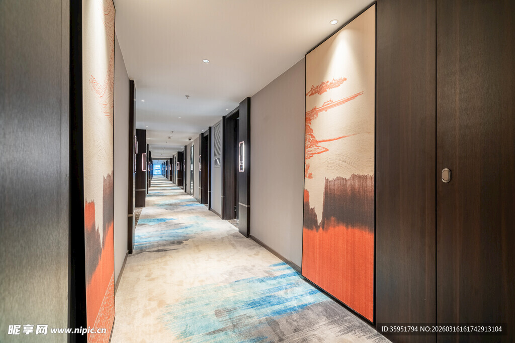现代风格走廊室内设计图
