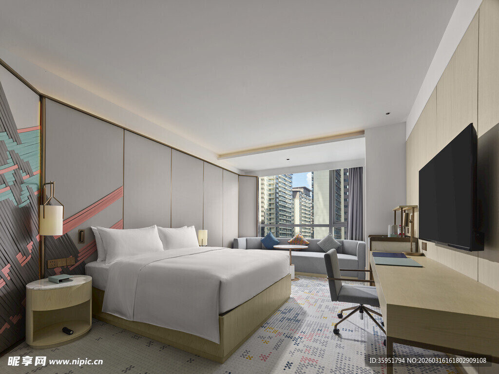 现代简约风格豪华酒店客房