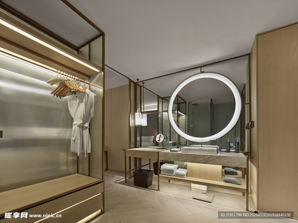 现代简约风豪华衣帽间